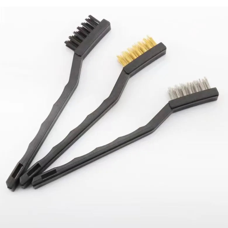 Japanese Gas Stove Cleaning Brush 3 Pack Kitchen Supplies Range Hood Stove Cleaning Tool Steel Wire Small Brush