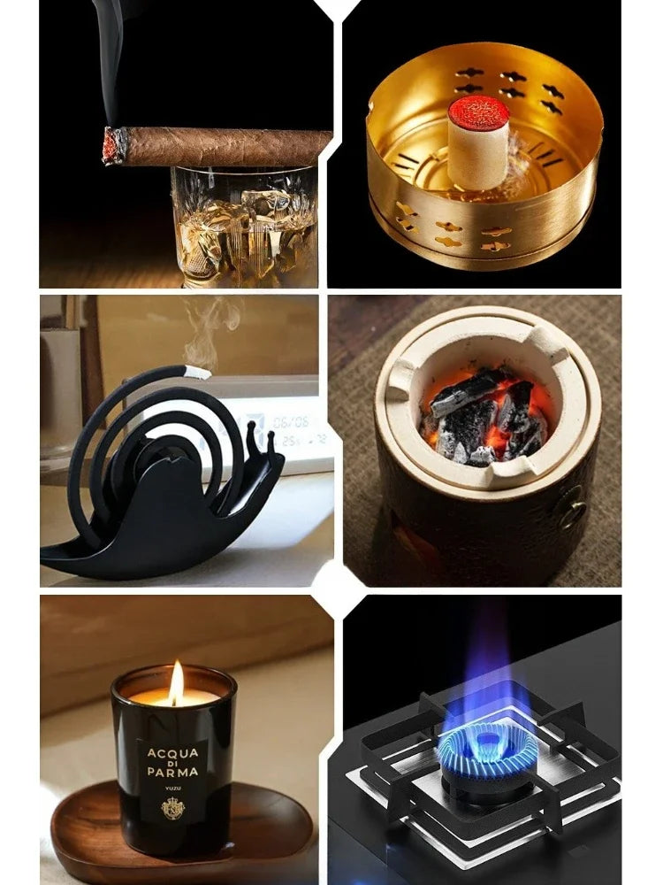 New High Temperature and High Power Spray Gun Lighter Metal Windproof Flame Spray Cigar Outdoor Butane Inflatable Torch Lighter