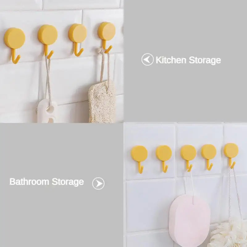 1Pcs Self Adhesive Towel Plug Holder Wall Mounted Bathroom Organizers Towel Hooks Storage Rack Kitchen Rags Dishcloth Clips