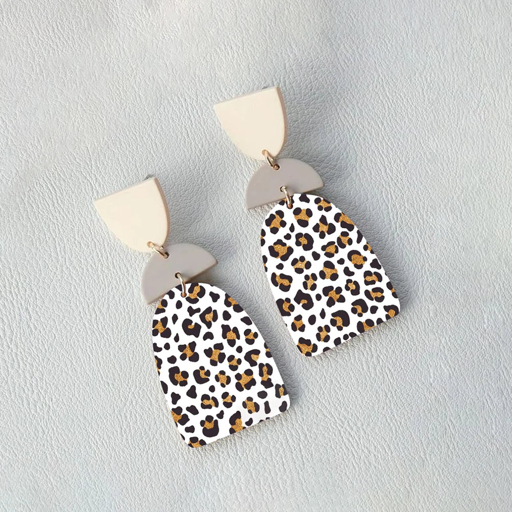 Leopard Print Pattern Polymer Clay Watercolor Transfer Paper Pottery Earrings Jewelry Soluble Disposable Sticker Tools