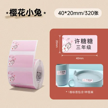 NIIMBOT B21 B3S B203 Label Pasting Lovely Color Label Machine Printing Paper Three Anti Thermal Label Paper Self-adhesive Color