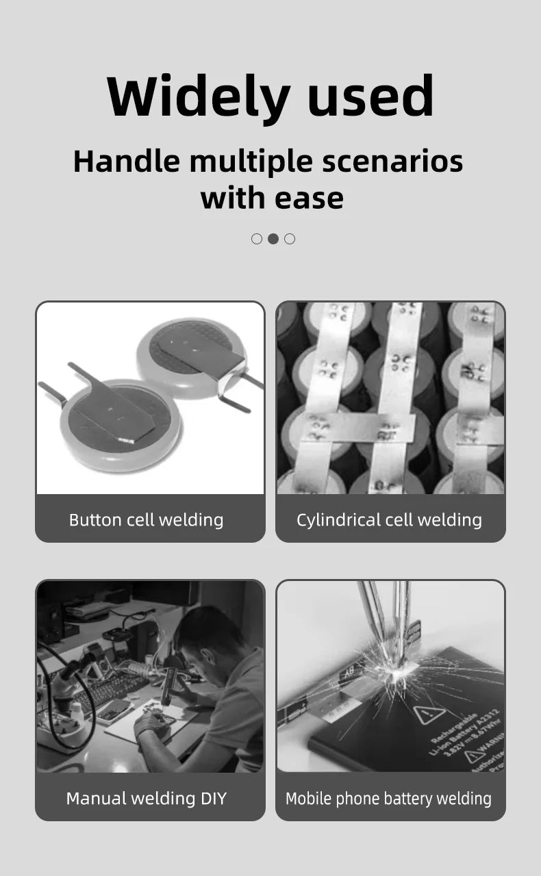 FS01 11 Gears Adjustable Spot Welder Handheld Battery Spot Welding Tool Weldable 0.3MM Nickel Belt 18650 Lithium Battery