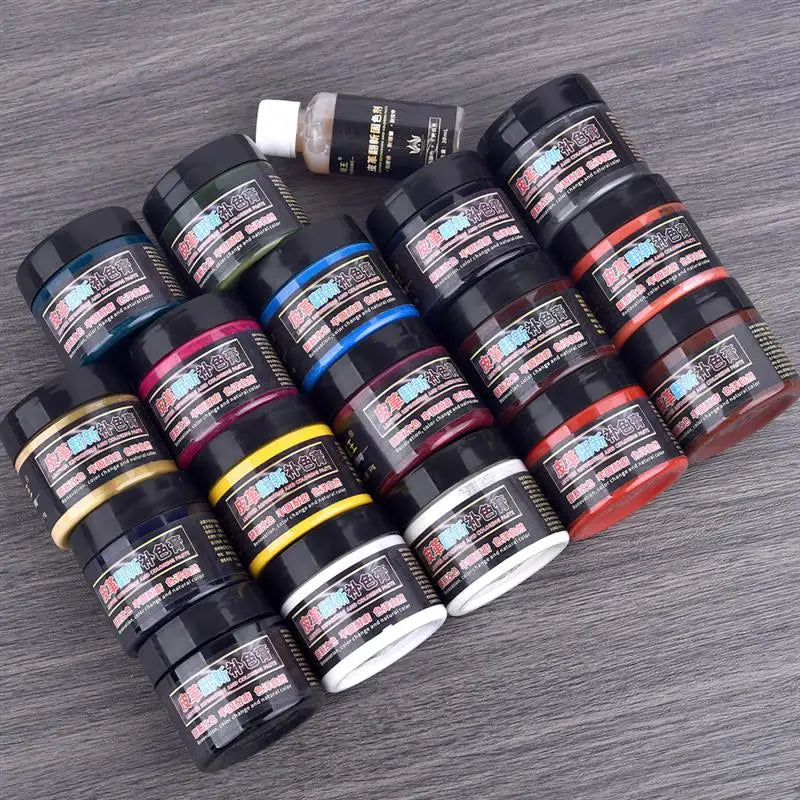 50g/Bottle Leather Coloring Pigment Dye Liquid Leather Repair Refurbish For Car Seat Bag Shoes Sneakers Leather Skin Care Crafts