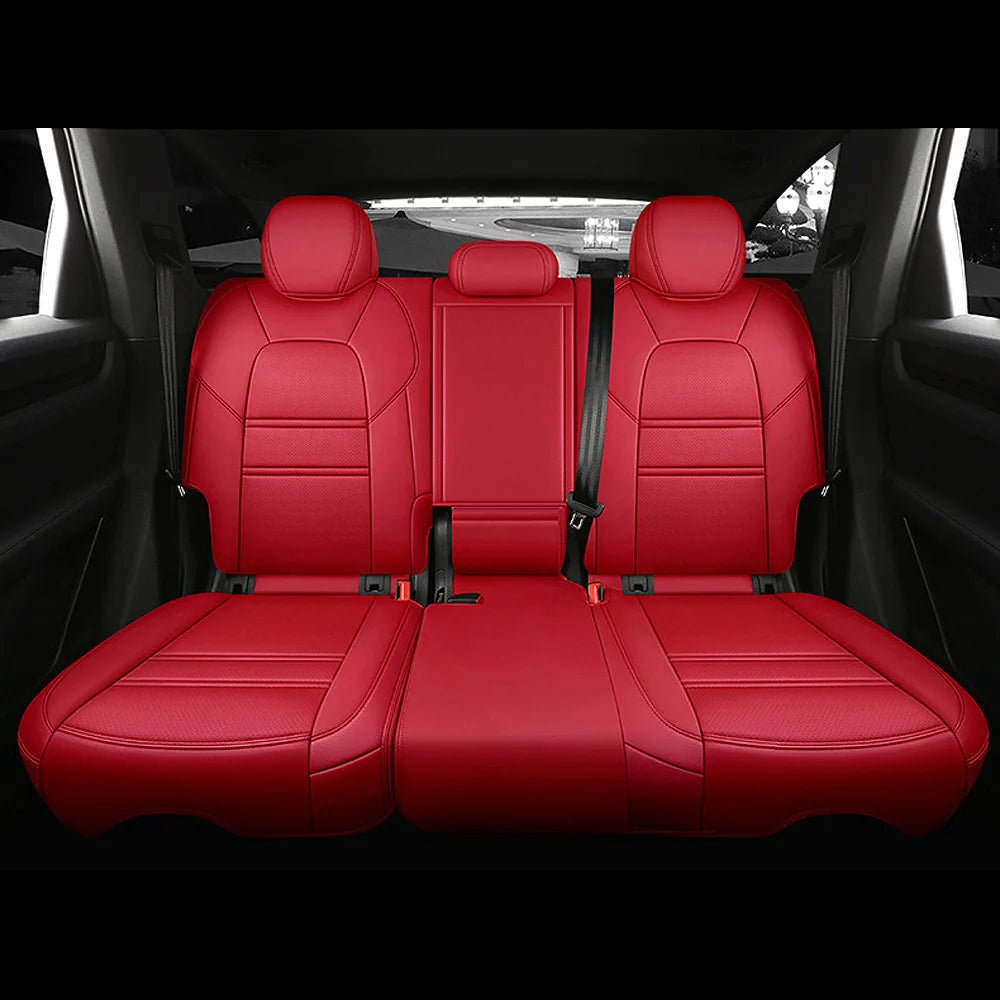 For Land Rover Range Rover Velar 2017 2018 2019 2020 Faux Leather Custom Car Seat Covers Full Set Interior Protector Accessories