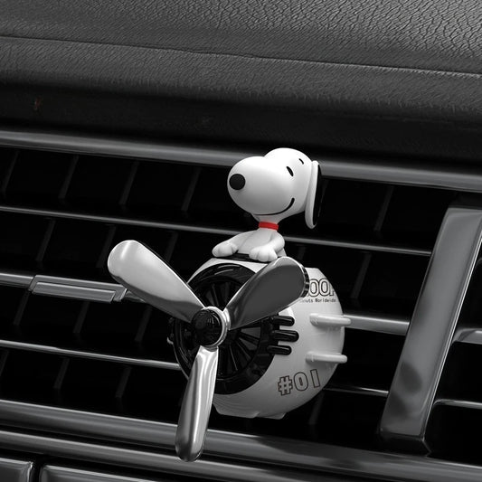 New Cartoon Creative Snoopys Car Aromatherapy Decoration Cute Car Perfume Accessories Air Outlet Cartoon Aromatherapys Gadgets