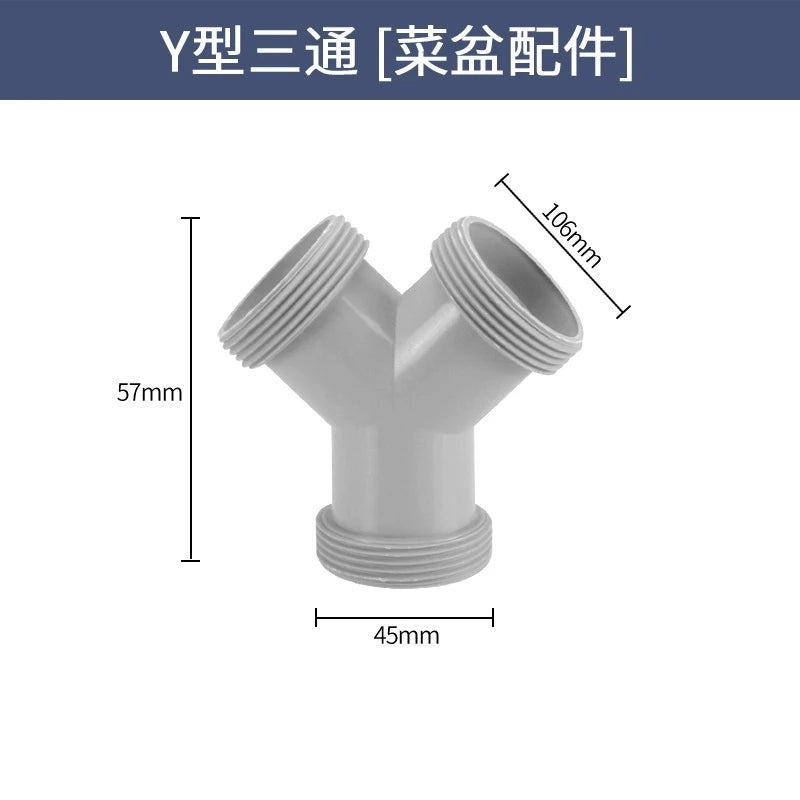 Sink Dish Basin Adapter Overflow Water Drains Pipe Joint Thread Hose Connector for Kitchen Bathroom Downpipe Accessories