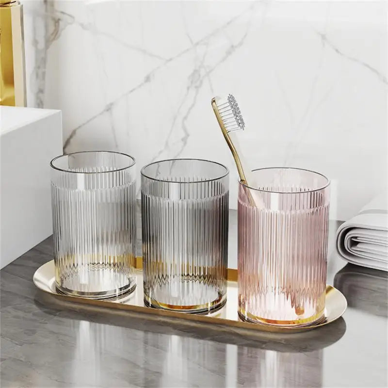 Acrylic Mouthwash Cup Toothbrush Bathroom Cup Light Luxury Style Bathroom Storage Accessories Toothbrush Holder Bathroom Tumbler