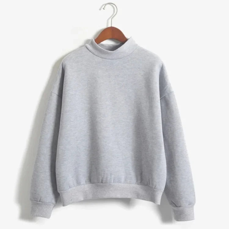 Woman Sweatshirts 2025 Sweet Korean O-neck Knitted Pullovers Thick Autumn Winter Candy Color Loose Hoodies Solid Womens Clothing