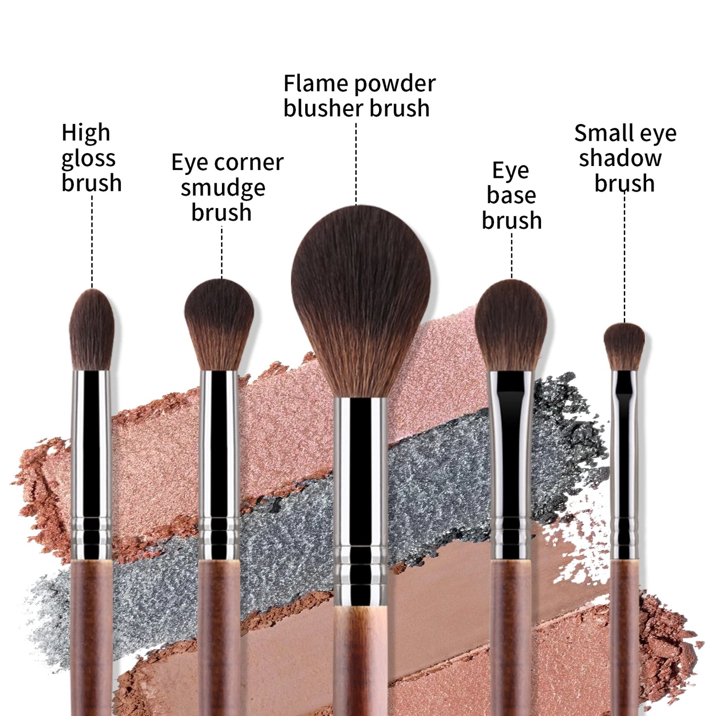 5pcs Natural Makeup Brushes Set Eyeshadow Make Up Brush Kit for Blending maquillage makeup brush