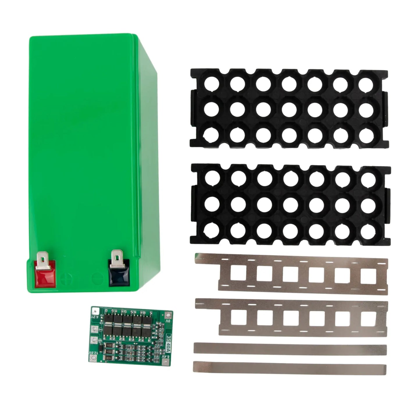 12V/7Ah Battery Case Fit 18650 Cells Empty Box 3*7 Holder 3S25A BMS Nickel Strip Storage Box For DIY Battery Packing Protector