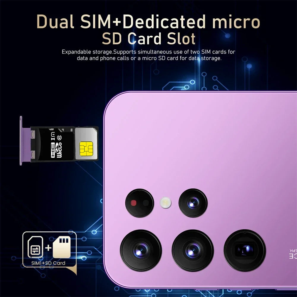 HOT 2025 new S25 Ultra original intelligent 4G 5G dual card dual standby Android 14 system global version 108MP 8000mAh battery