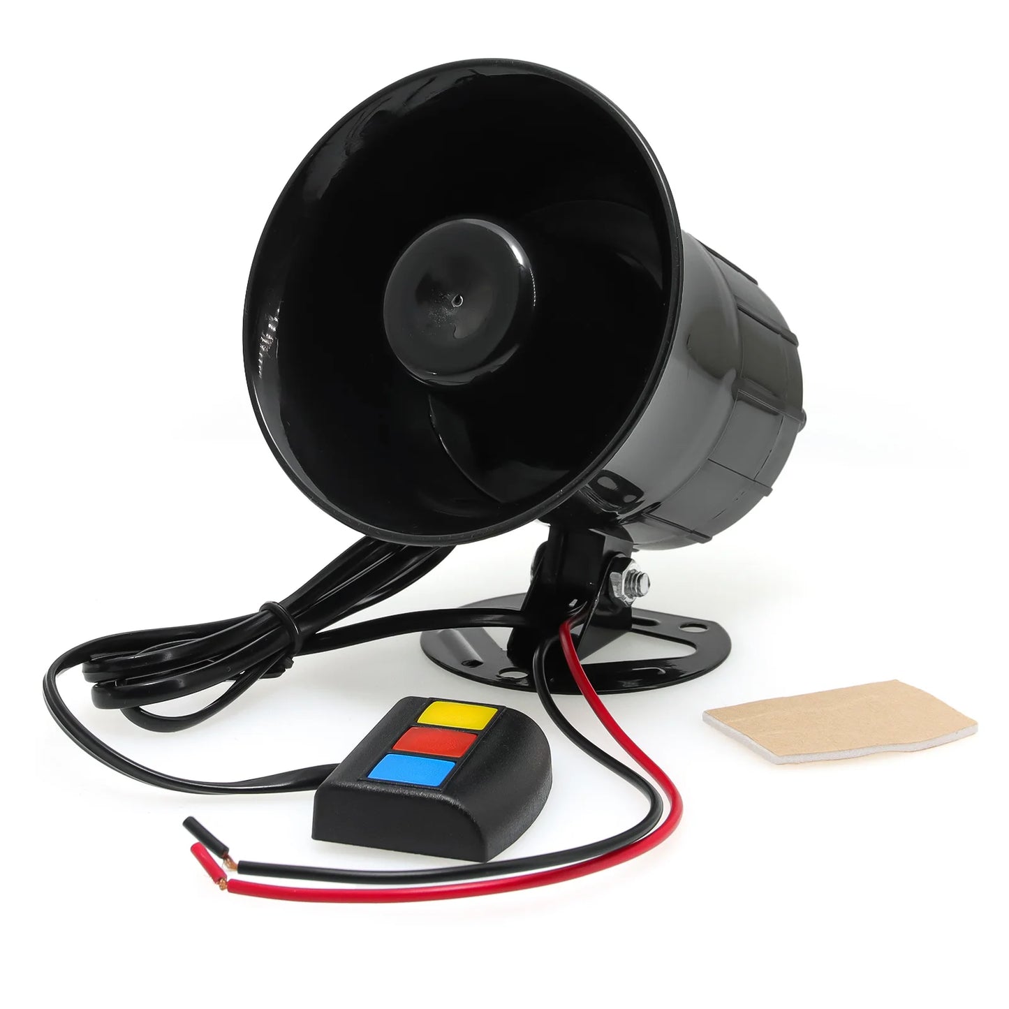 Universal 3-Tone Sounds Siren Horn Car Loud Horn 110dB Sound Motorcycle Warning Alarm Police Fire Siren Speaker Outdoor 20W
