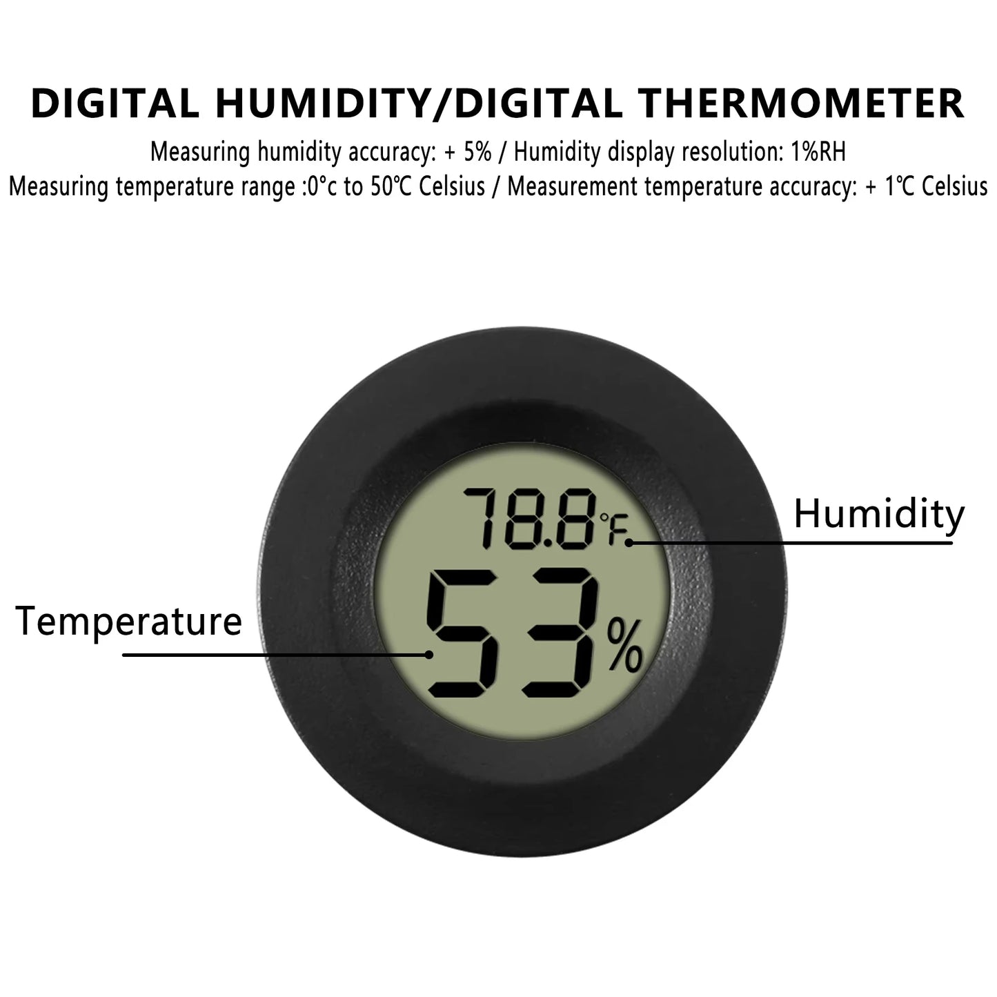4PCS LCD Digital Thermometer Hygrometer Indoor Room Electronic Temperature Humidity Meter Sensor Gauge Weather Station Home ﻿