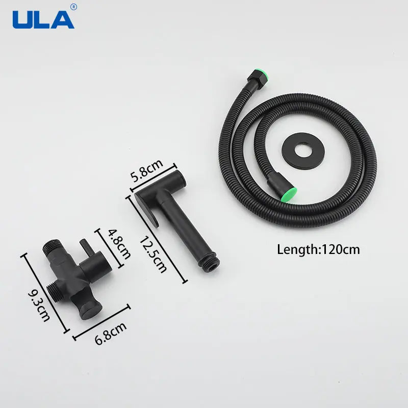 ULA Brass Bidet Faucet Portable Bidet Sprayer Single Cold Water Tap Toilet Faucet Sprayer Douche Bidet Faucet Black/Chrome/Gold