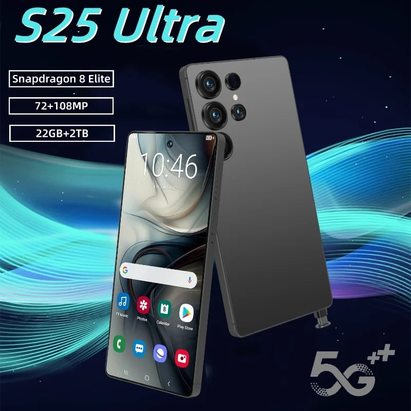HOT 2025 new S25 Ultra original intelligent 5G dual card dual standby Android 14 system global version phones 8000mAh battery