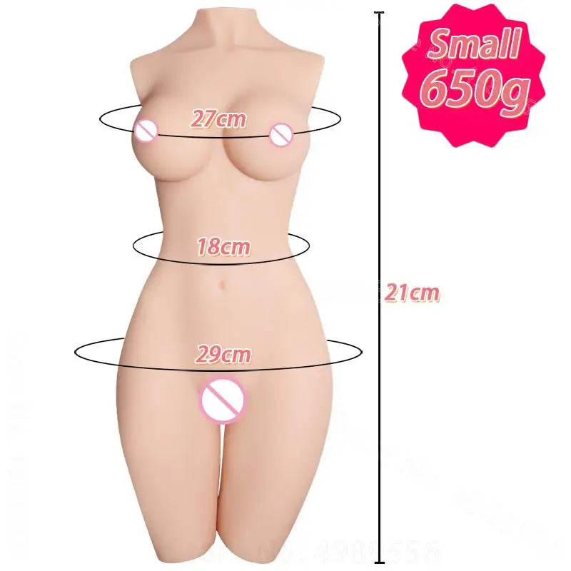 Big Boobs Anus Pussy Male Masturbator Realistic Ass Silicone Body for Men Sex Shop Porn Double Channel Real Vagina Sexy Butt