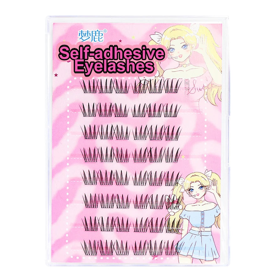 Self Adhesive Eyelashes Cluster Lashes No Glue Individual Lashes  Soft  Idol Lash Clusters Reusable Self Adhesive Lashes