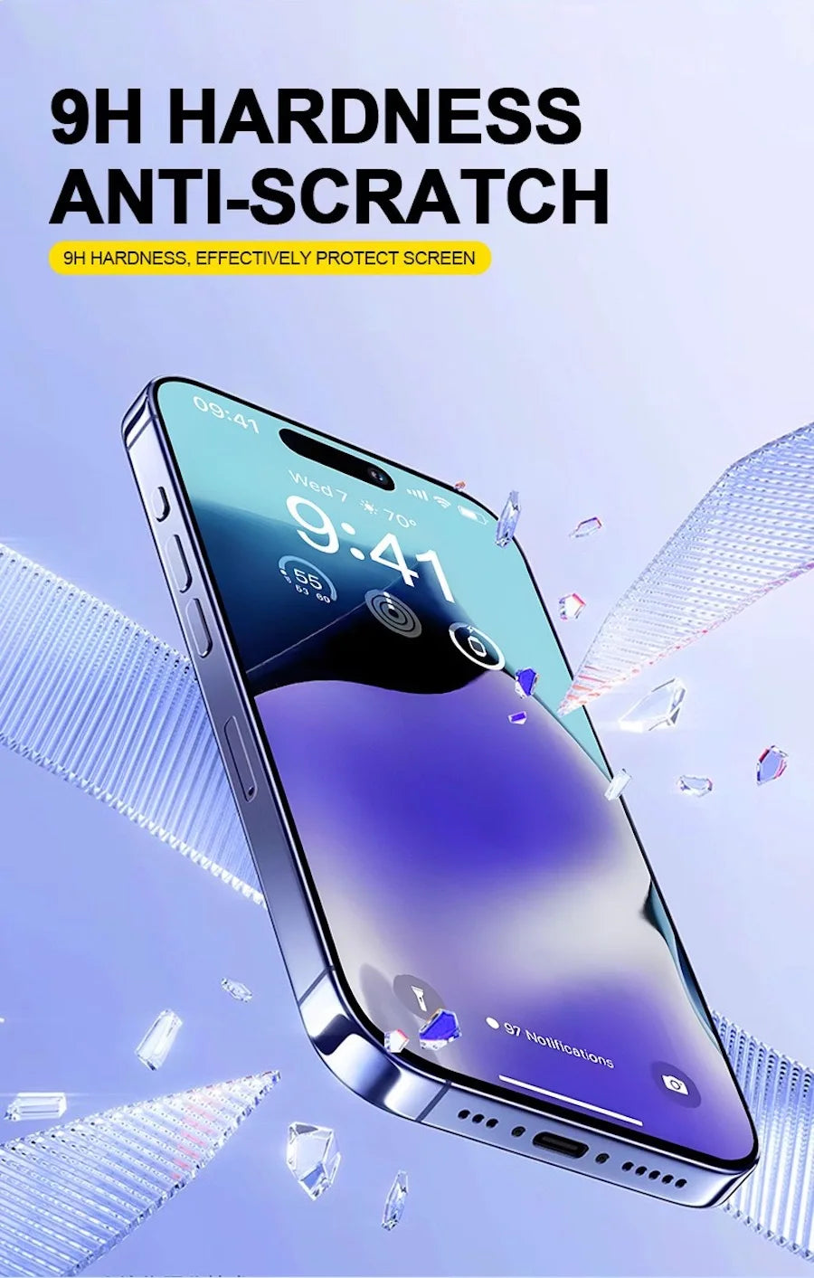 2Pcs For iPhone 16 15 14 13 12 11 XR XS Pro Max Plus Screen Protector Toughened Glass Phone With Install Kit Remove Magicjohn