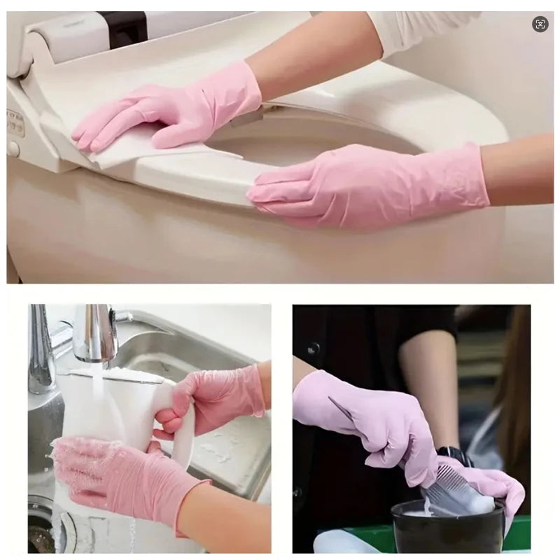 400/200/100/50/20PCS disposable nitrile gloves for household use, hairdressing, cleaning, dishwashing, and tattoo gloves ﻿