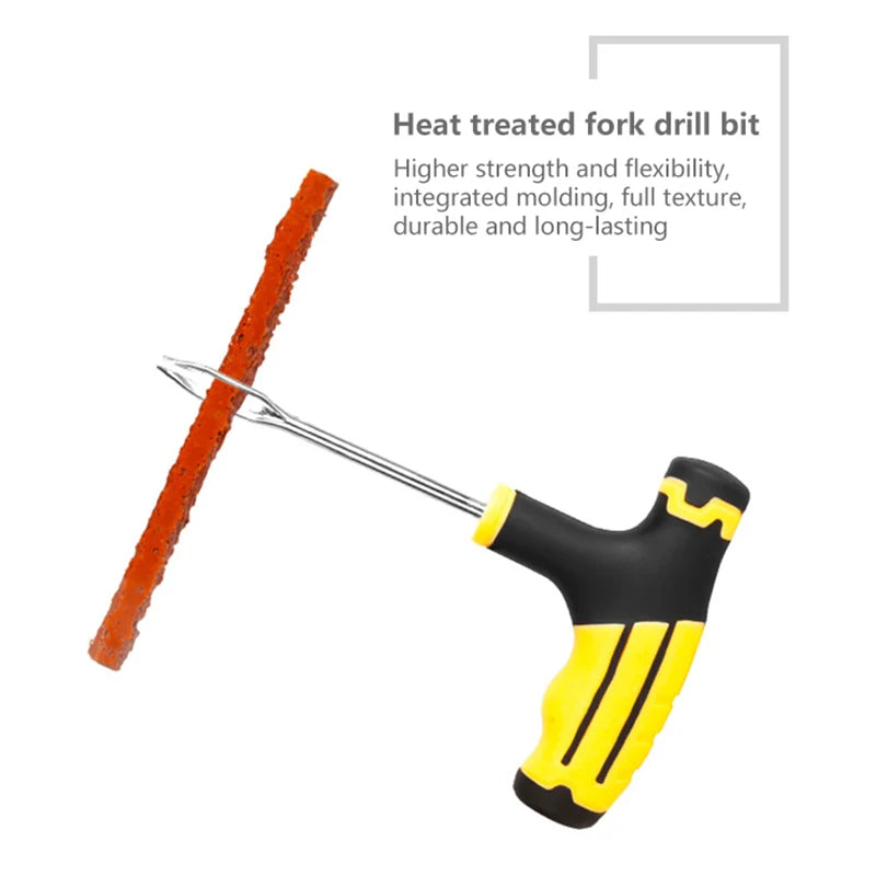 Tire Tubeless Tire Repair Tool Kit For Emergencies Quick Puncture Fixing For Cars Truck RV Jeep ATV Motorcycle Flat Tire Repair