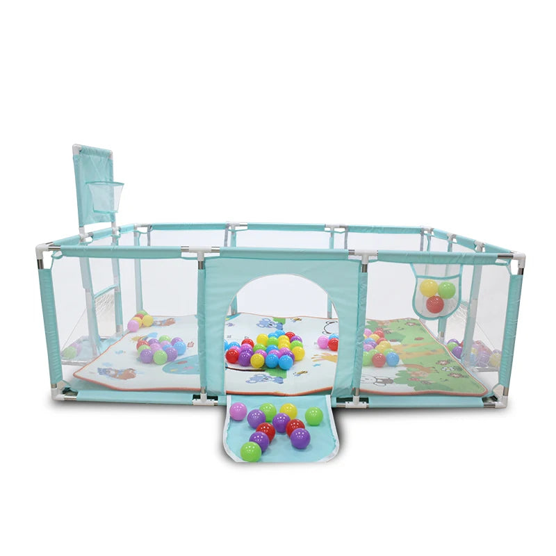 Baby Playpen for Children Large Size Baby Playground Infant Safety Barriers Dry Balls Pool Newborn Stocking Activity Game Park