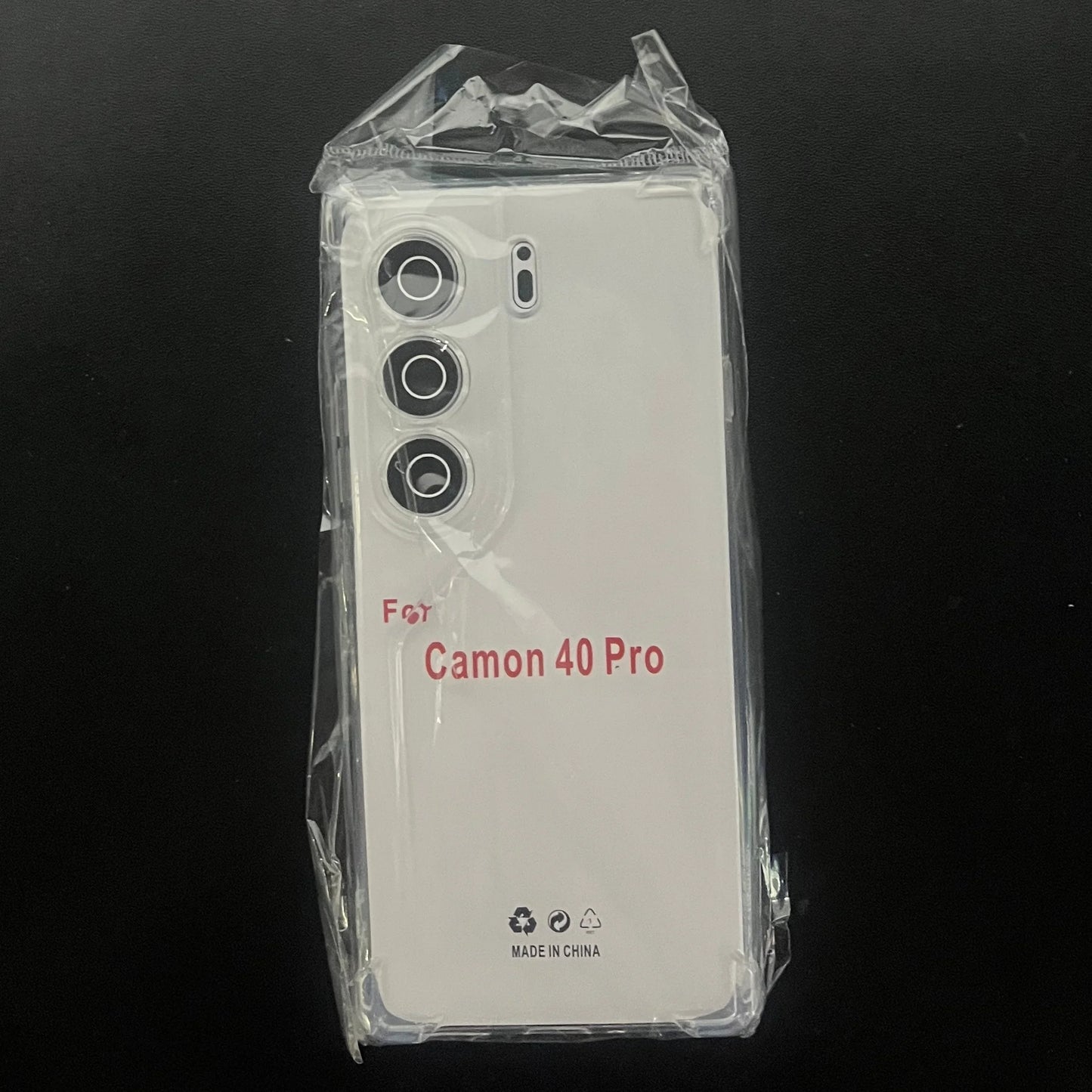 Soft TPU Case for Tecno Camon 40 Pro 4G 40Pro Camon40 Camon40Pro 2025 Airbag Cover Smartphone Phone Protective Back Shell
