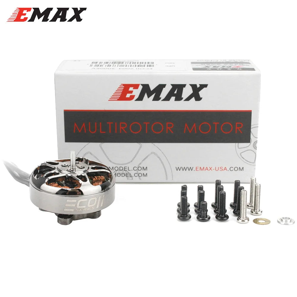 Emax ECOII ECO II 2004 1600KV 2000KV 2400KV 3000KV 3-6S RC Lipo 3mm Shaft CW Brushless Motor For Multirotor FPV Drone Quadcopter
