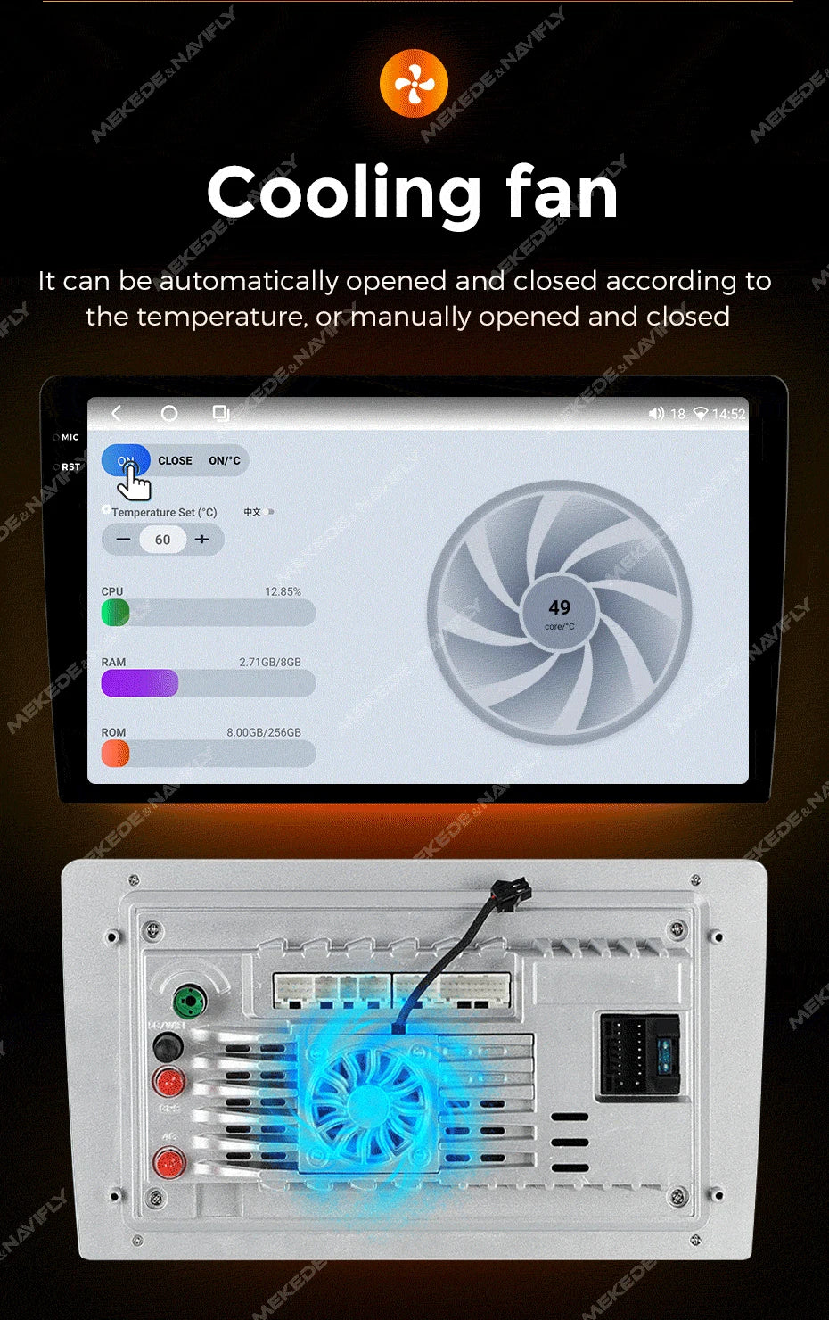 NaviFly 9 10 inch 1280*720 Car Multimedia Video Player Universal Stereo Radio GPS For Volkswagen Nissan Hyundai Kia Toyota