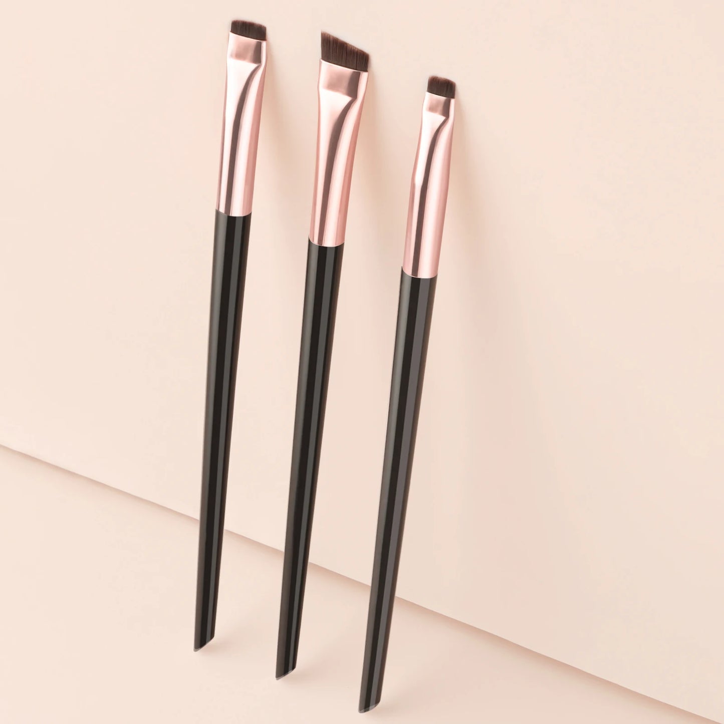 Makeup Brush Sets,3pcs Creative Portable Multifunctional Cosmetic Brush For Eyeline, Eyebrow And Lip