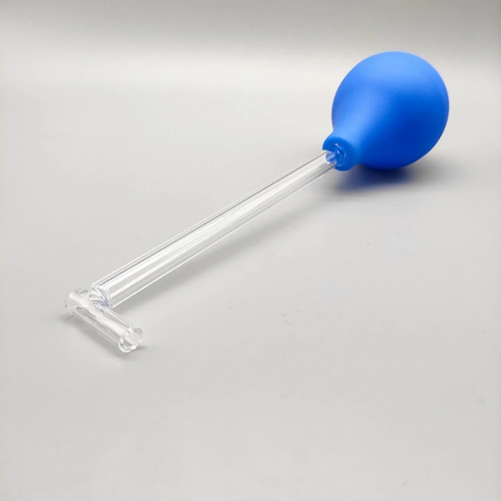 Oral Calculus Remover Tonsil Stone Cleaning Kit 15 ° 90 ° Curved Glass Tube Manual Suction Ball Tonsil Cleaner Removes Stones