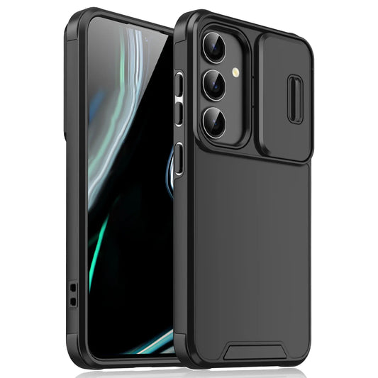 Luxury Fashion Shockproof Armor Phone Case for Samsung Galaxy S25 S24 Ultra S23 FE S21 FE S20 Slide Camera Protection Back Cover