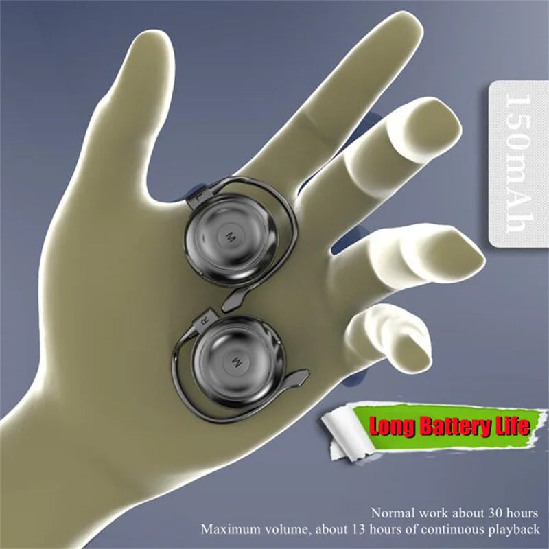 TWS Over-Ear Wireless Headphone Bluetooth-Compatible V5.0 Lossless Sound Ear Hook Earphone Game/Music Dual Mode Open-Ear Headset