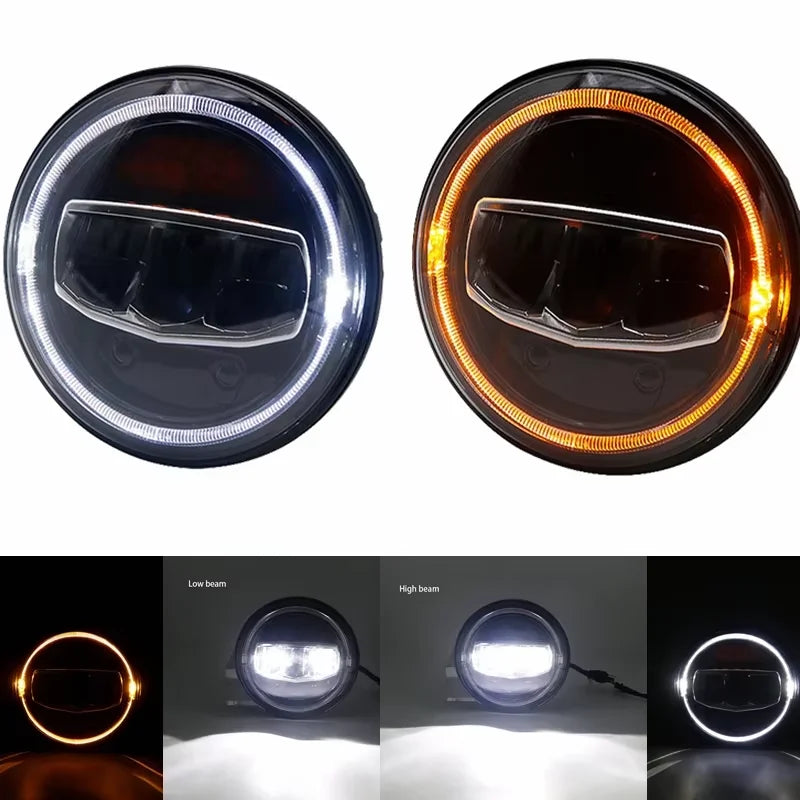 5.75 7 9 Inch Round LED Car Headlight High Low Beam Auto Headlamp H4 H13 Led Light for Jeeps Wrangler JK JL Auto Lighting System