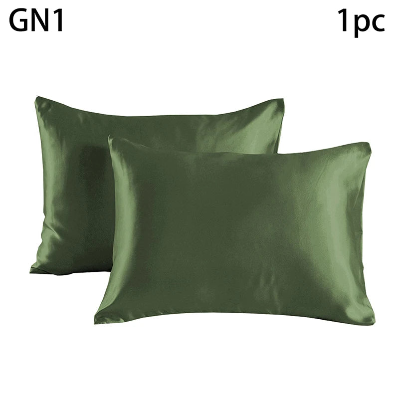 Simulated Silk Pillowcases Silky Satin Hair Beauty Pillow Cases Comfortable Pillow Case Home Bedding Pillow Cases Cover