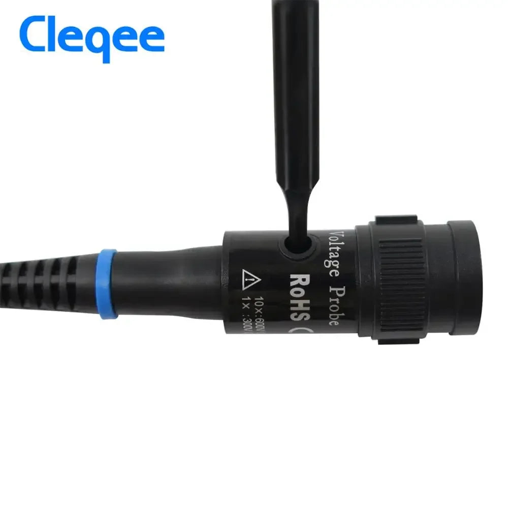 Cleqee P2200 2pcs 200MHz Oscilloscope Probe X1/X10 Safe BNC Test Lead Clip kit 10:1 Probe