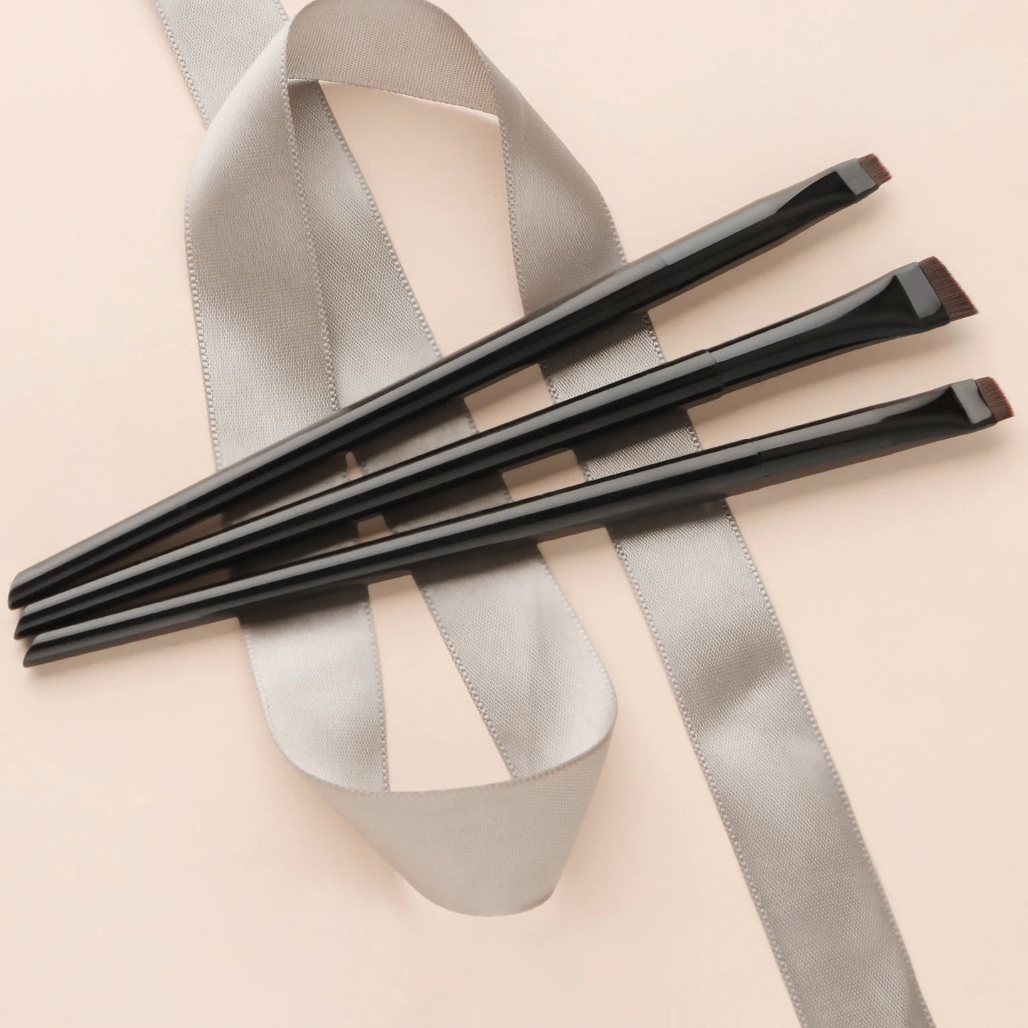 3 Pcs edge eyeliner brush oblique head eyebrow brush outline eyeliner brush ultra-thin eyeshadow brush makeup tools