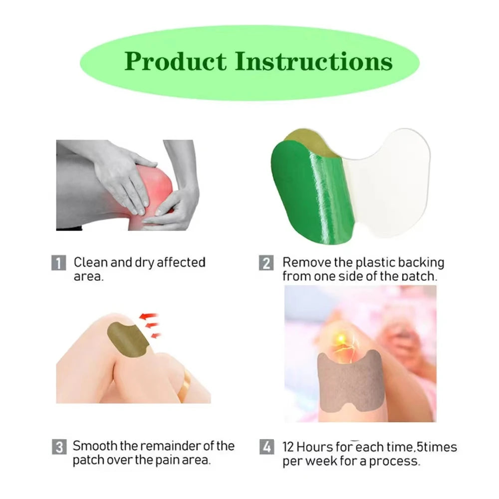 Pain Relief Patch Muscle Joint Aches Knee Neck Back Body Plaster Mugwort Paste Herbal Wormwood Arthritis Sticker Rheumatoid