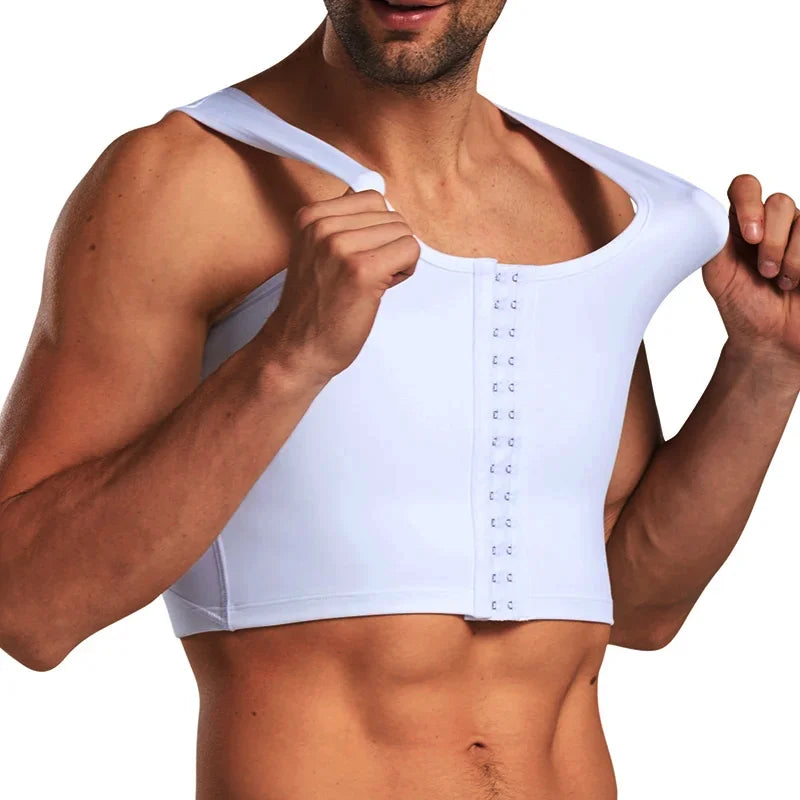 Men's Chest Vest Sweat Chest Bandage Tight-fitting Underwear Body Shaper Corset Support Belt Chest Compression Correct Posture