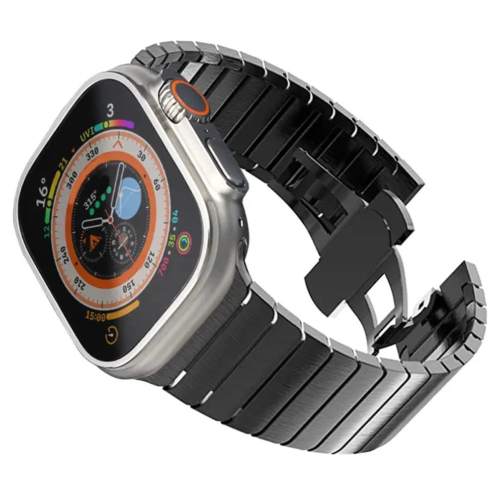 Bracelet Strap For Apple watch Band 40 46 42 44 45 49mm Stainless Steel Wristband For iWatch Series 11/10/9/8/7/6/5/4 SE 3 Ultra