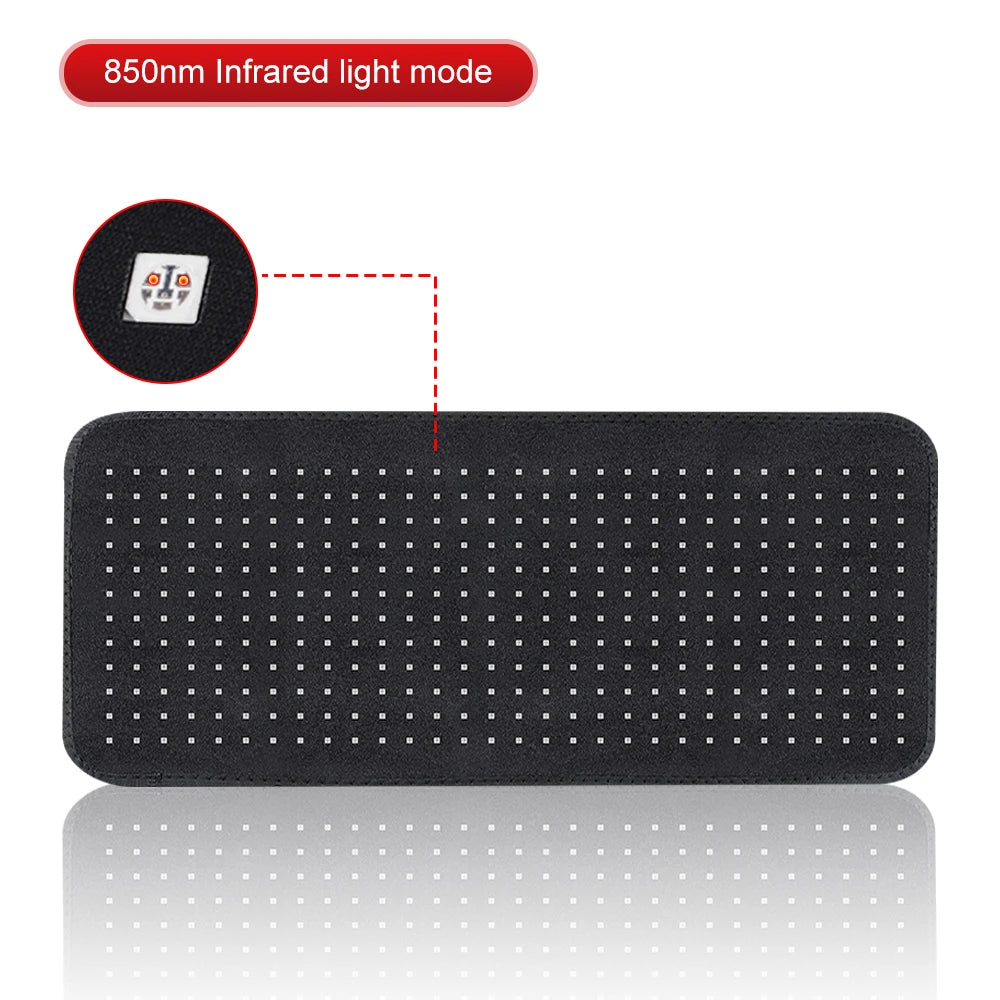 Updated Red Light Therapy Heating Pad Waist Back Shoulder Muscle Pain Relief Relax Infrared Light For Body Device Cushion 850nm