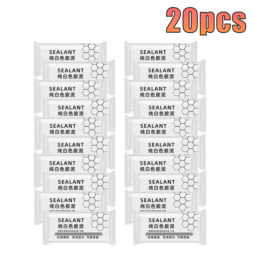 1-20pcs Waterproof Duct Seal Clay Silicone Putty Rubber Repair Air Conditioning Hole Moldable Repair Pipe Mastic Waterproof Glue