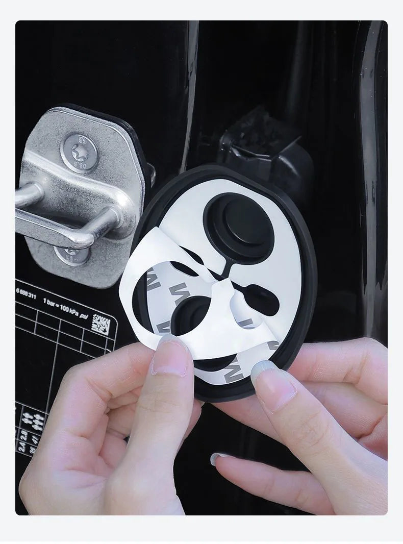 Upgrade Car Door Closing Shockproof Silicone Cushion Mute Shock Absorber Protective Covers Car Door Latch Accessories