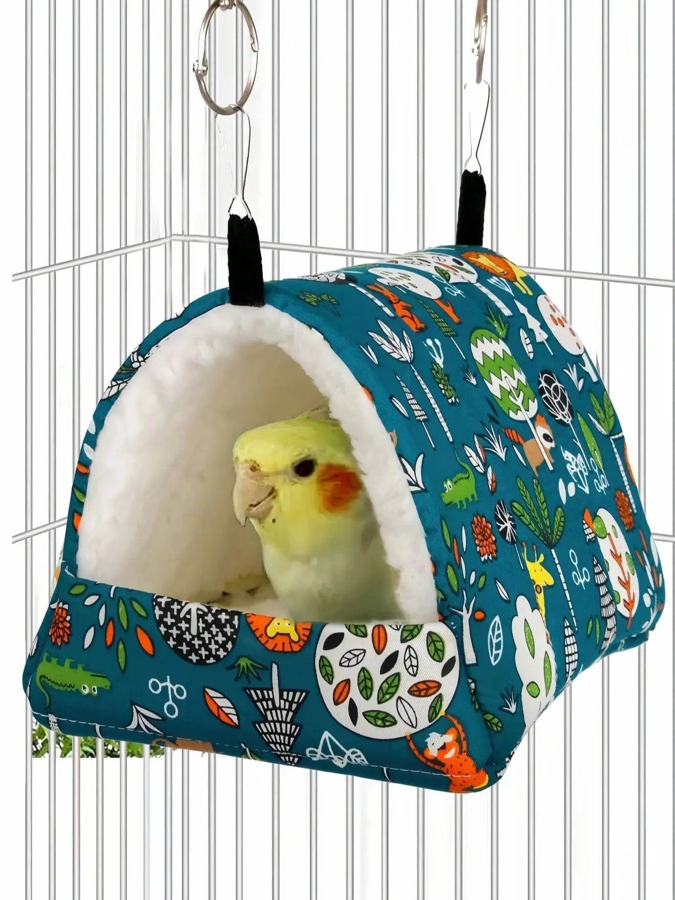 1pc, S/M/L/Xl Birdcage, Warm Bird'S Nest, Winter Bed, House Shed, Hanging Bed, Tent, Plush Hiding Room, Small Pet Parrot