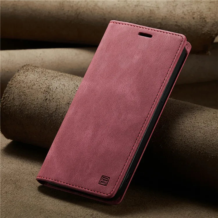 Leather Flip Phone Case For Samsung Galaxy S9 S10 Plus S20 S21 FE S22 S23 S24 S25 Note 10 20 Ultra Wallet Bracket Protect Cover