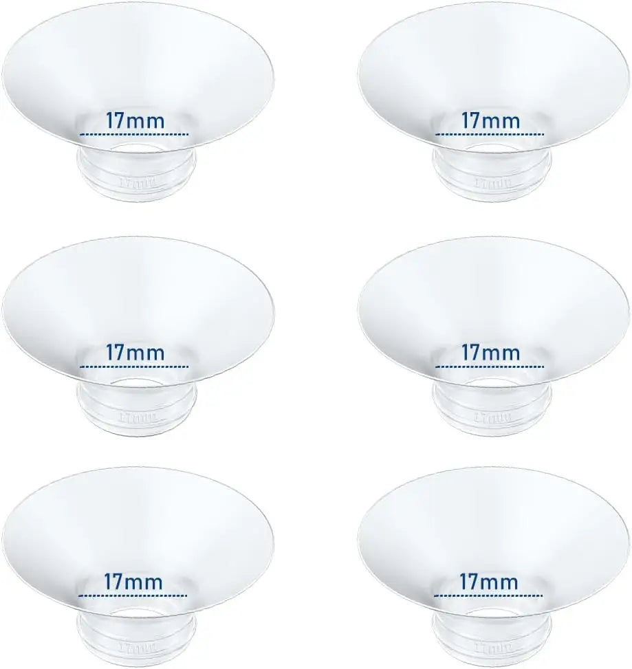 Flange Insert 6pcs Compatible with Momcozy/Spectra/Medela/eufy/Lansinoh/Elvie Breast Pump, Fit for 24mm Flange/Shield