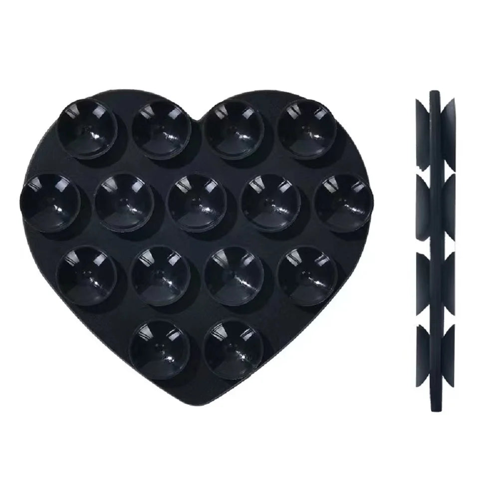 Silicone Heart Bag Bracket Retractable Folding Mobile Phone Bag Bracket Available In A Variety Of Colors