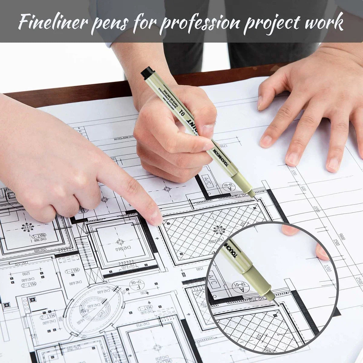 6-12Pcs/Set Hook Needle Pen Hand-painted Fineliner Sketch Pen Student Study Office Supplies Special Stationery Art Supplies