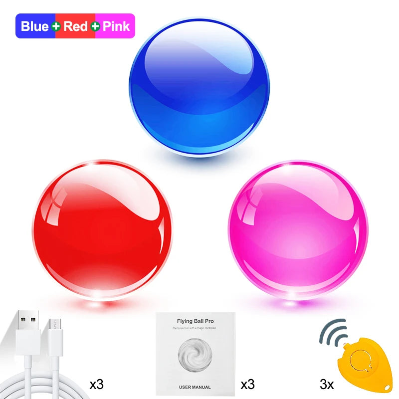 Magic Ball Rotating Flying Ball Decompression Fingertip Toy Can Rotate Free Route Flying Ball Novelty Decompression Luminous Toy