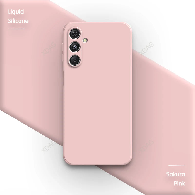 Original Phone Case for Samsung Galaxy M35 5G 6.6" SM-M356B SM-M356B/DS Soft Simple Liquid Silicone Camera Protection Back Cover