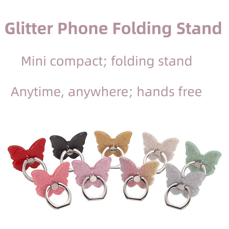 Universal Beautiful Butterfly Mobile Phone Handle Holder Suitable Mobile Phone Ring Holder Mobile Phone Holder Socket